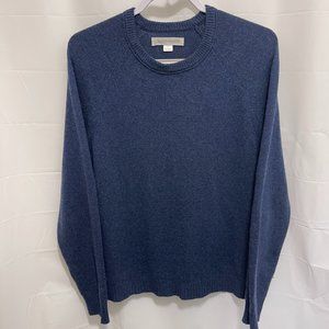 Outerknown Men’s Reimagine Cashmere Sweater, Size S/P, L/S, Blue